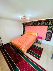 Postel nebo postele na pokoji v ubytování Guest House KAGAN