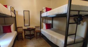 Letto o letti in una camera di Dreamkapture Hostel close to the airport and bus terminal