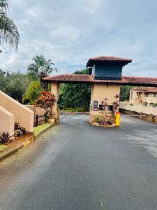 a road in front of a building at Private Apartment at Ocean View Villas in Port Edward