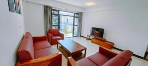 Posezení v ubytování Ocean Breeze Apartment