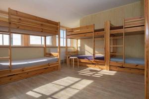 Postel nebo postele na pokoji v ubytování Hochwaldbaude
