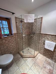 エルマウにあるBerghausのバスルーム(シャワー、トイレ付)