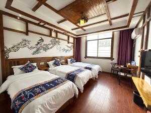 Mountain View Guesthouse客房内的一张或多张床位