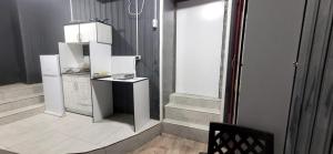Kuchyň nebo kuchyňský kout v ubytování Kiev hotel