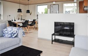 ニュボーにあるAmazing Home In Nyborg With 3 Bedrooms And Wifiのリビングルーム(ソファ、テレビ付)