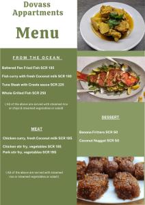 Makanan di atau berdekatan apartmen