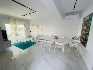 Χώρος καθιστικού στο Makrigialos Long Beach Villa 5