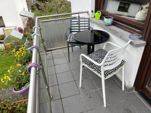 Ein Balkon oder eine Terrasse in der Unterkunft Am Obersee Hotel