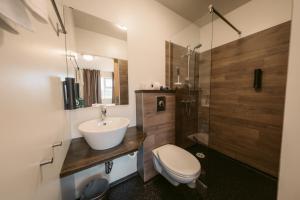 Koupelna v ubytování Hotel Vos
