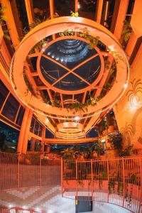 a view of a building with a large ceiling at The Somos Bold Hotel in Medellín