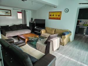 Televízia a/alebo spoločenská miestnosť v ubytovaní Vaste maison Fouras 15 pers 6 chbres meublé 3*