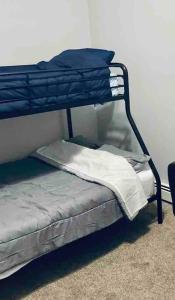 a couple of bunk beds in a room at Cozy up with me! Longer stays! Free parking in Troy