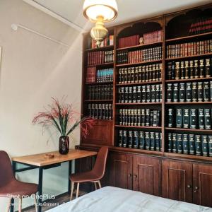 Knihovna v apartmánu