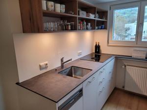 Kuchyň nebo kuchyňský kout v ubytování Ferienwohnung Dornbirn City