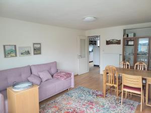 sala de estar con sofá y mesa en Ferienwohnung Dornbirn City en Dornbirn