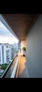 Balkón nebo terasa v ubytování A centrally located apartment