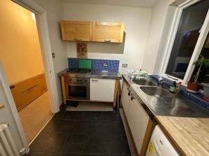 Kuchyň nebo kuchyňský kout v ubytování Cozy flat in great location