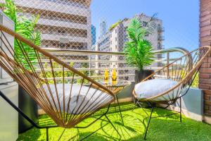 Modern Apartments in Puerto Madero外面的花园