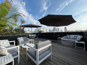 Μπαλκόνι ή βεράντα στο Beer Garden Hotel