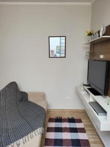 Μια τηλεόραση ή/και κέντρο ψυχαγωγίας στο Apartamento no coração da cidade, a 5 minutos do Parque +25 φωτογραφίες