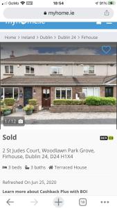 a screenshot of a house with a website at 2 St Jude’s Court, Woodlawn Park Grove, Firhouse, Dublin D24H1X4 in Dublin