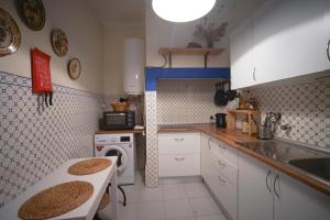 Il comprend une cuisine équipée d'un lave-linge et d'un évier. dans l'établissement Oliva Guesthouse, à Vila Franca de Xira