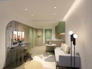 Citadines Science Park Singapore的休息区