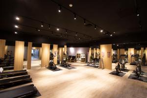 Fitness centrum a/nebo fitness zařízení v ubytování Mellow Fields Hotel