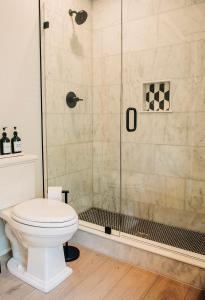 Koupelna v ubytování Stellar Suites