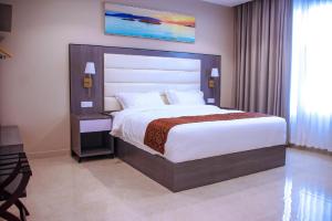 Krevet ili kreveti u jedinici u okviru objekta Wave View Hotel