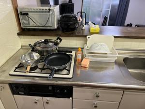 A cozinha ou kitchenette de 高島市一棟貸切 貸別荘グループファミリーok 大人数でご利用だとお得連泊がお得