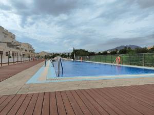 a large swimming pool with aicrobialicrobialicrobial at Spacious and luxurious apartment in Mojácar
