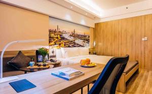 Nápoje v ubytování Atour Hotel Shanghai Wujiaochang Dabaishu
