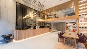 Posezení v ubytování Atour Hotel Chengdu Jiuyanqiao NetEase Selected