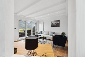 Oleskelutila majoituspaikassa Sonniges Apartment mit traumhaftem Bergblick