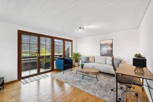 Oleskelutila majoituspaikassa Sonniges Apartment mit traumhaftem Bergblick