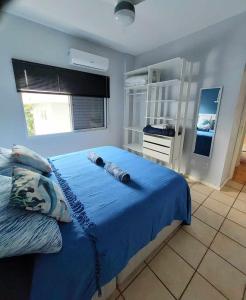 Postel nebo postele na pokoji v ubytování Excelente Apartamento a 1 quadra e meia do mar