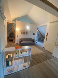 Ett kök eller pentry på Penthouse N74 Linz 120 QM KIDS WELCOME!