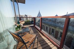 Balkón nebo terasa v ubytování Peakture Hotel