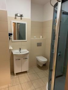 Kúpeľňa v ubytovaní H-T-L Apartamenty Junior