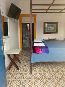 Postel nebo postele na pokoji v ubytování Suítes Casa da Colônia