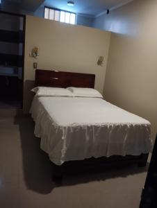 Ένα ή περισσότερα κρεβάτια σε δωμάτιο στο HOTEL AMAZON DELUXE