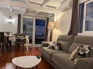 Posezení v ubytování Fantastic Penthouse Malaga Center