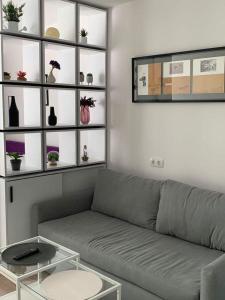 Χώρος καθιστικού στο Tina`s Apartment (Gudauri)