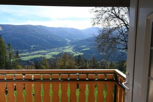 desde el balcón de una casa con vistas al valle en Domačija KOHOVO, en Lovrenc na Pohorju