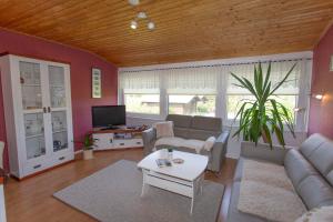 Χώρος καθιστικού στο Ferienwohnung Locke