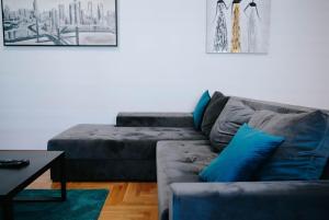 Predel za sedenje v nastanitvi Apartmani Milan