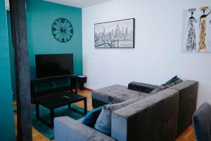 Istumisnurk majutusasutuses Apartmani Milan