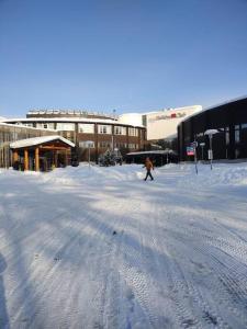 Holiday Club Kuusamon Tropiikki Entire Apartment trong mùa đông