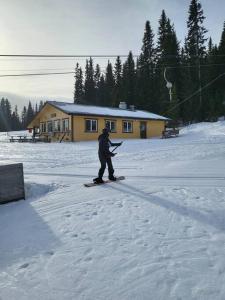 Cozy mountain house in Jämtland v zimě